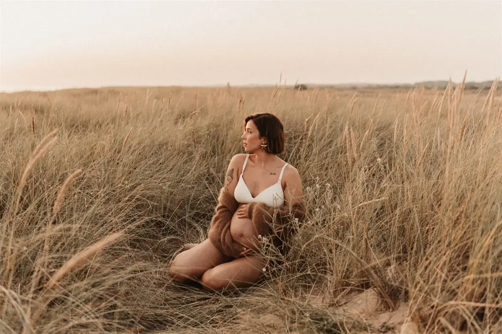 photographe grossesse morbihan plage vannes Mélanie Heuzé